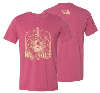 Lulu Mac 92- Nashville Guitar  SS-Heather Raspberry