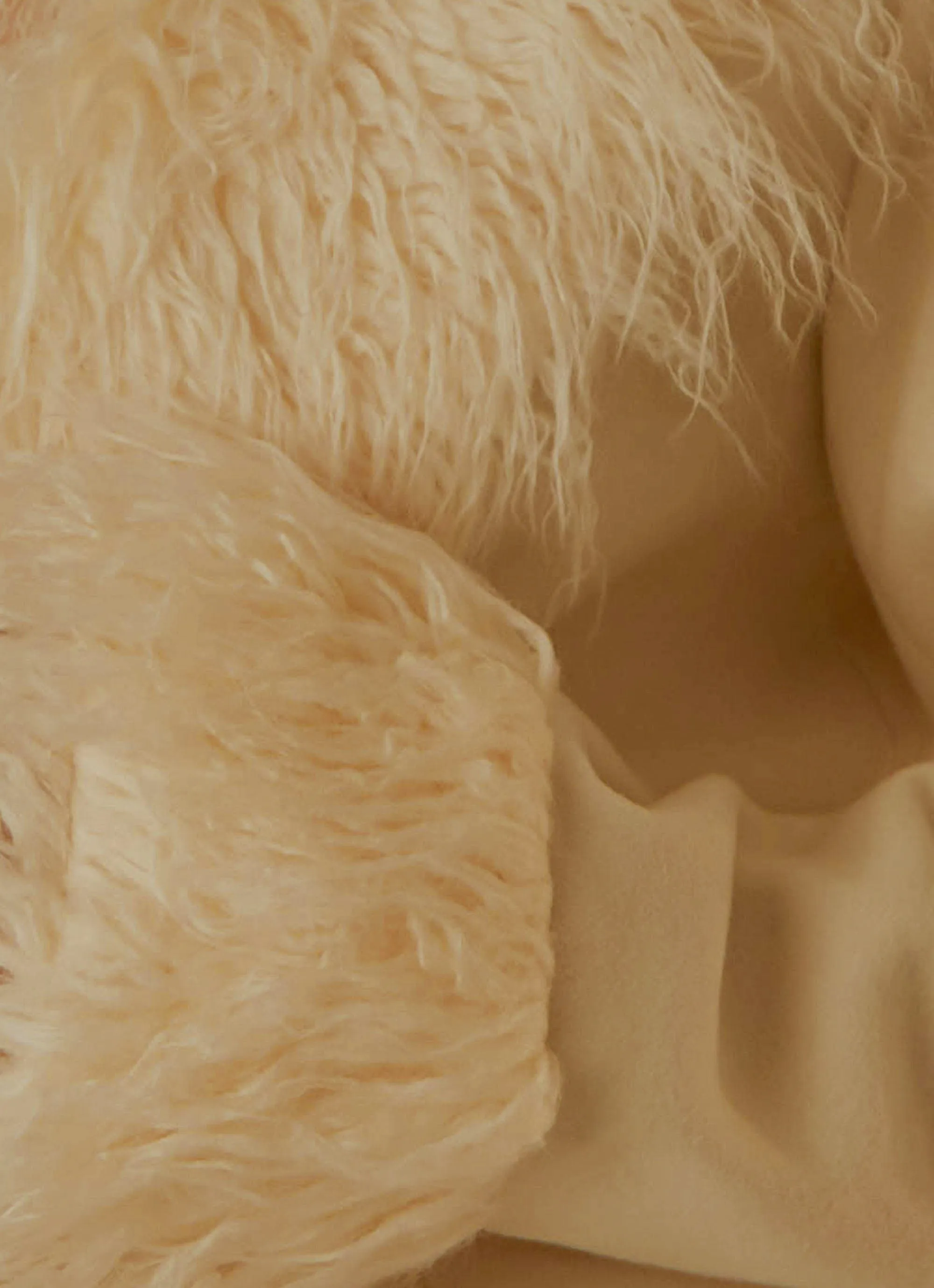 Maddy Faux Fur Jacket - Ivory
