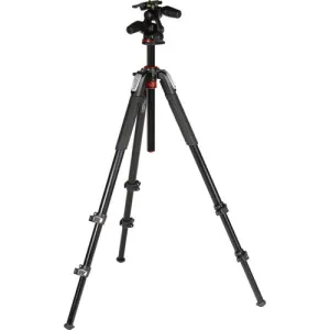 Manfrotto MT055XPRO3-3W Aluminium Tripod with 3-Way Pan/Tilt Head