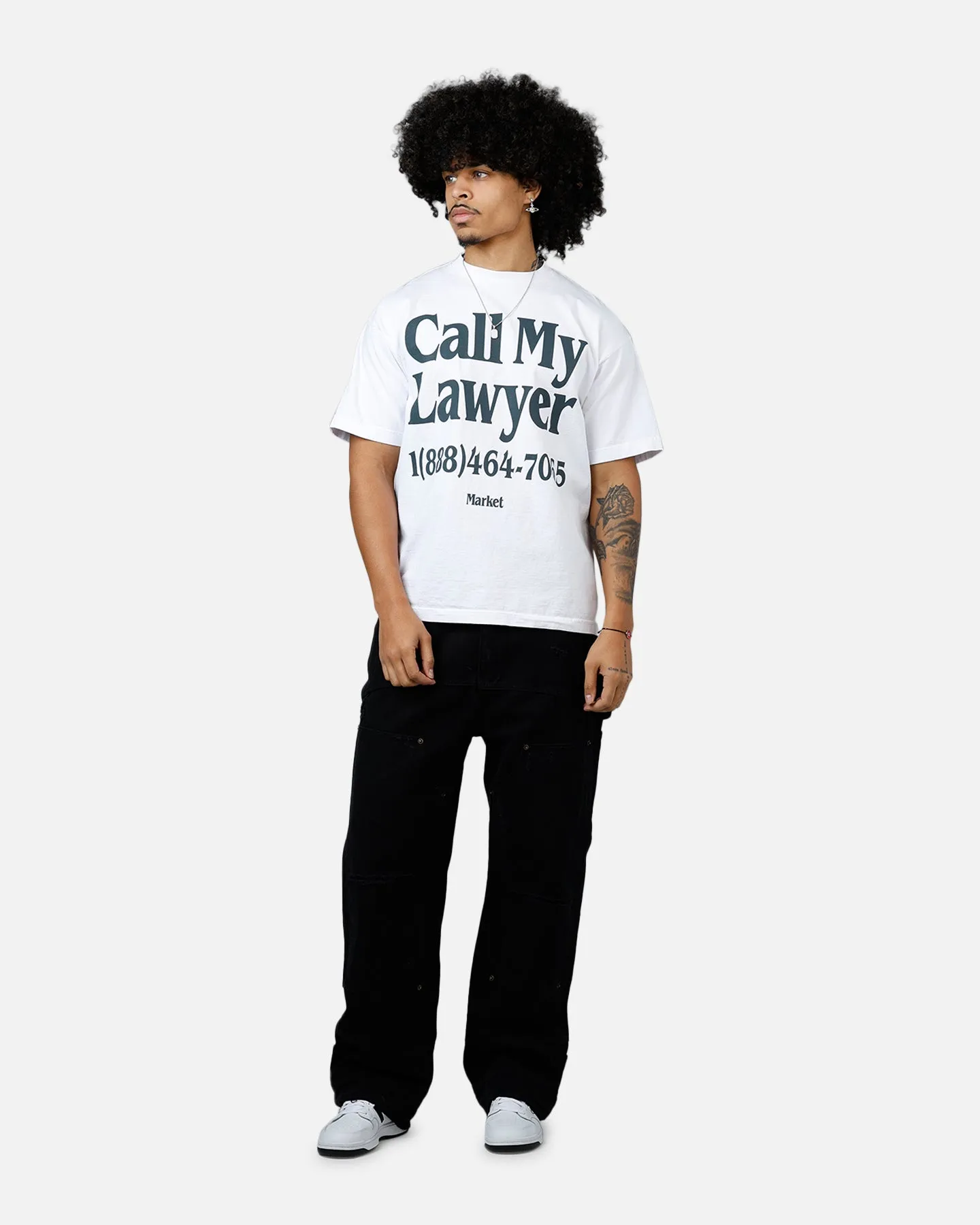Market Call My Lawyer T-Shirt White
