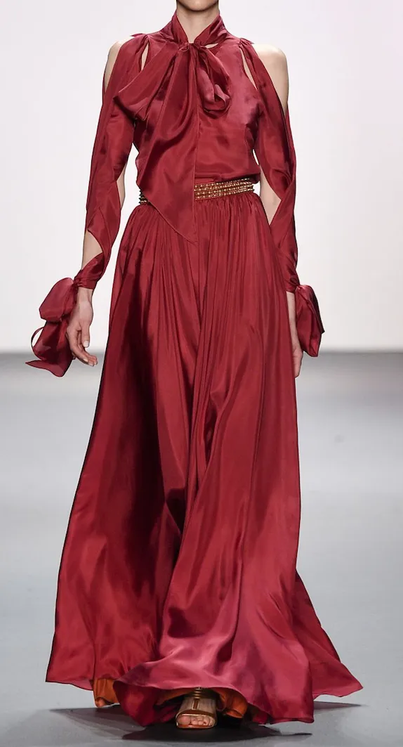 Maroon Silk Satinised Chiffon