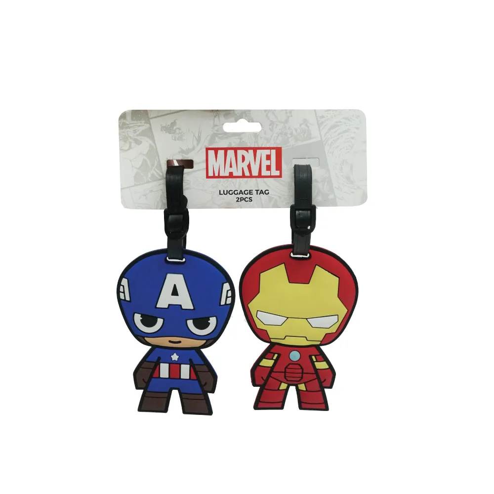 MARVEL Luggage Tag (2pcs) - Iron Man & Captain America