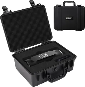 MGZNMTY Heavy Duty Waterproof Case Compatible with Blue Tees Golf Speaker with GPS Rangefinder, Player Plus Hard Shell with Custom Foam (Black)