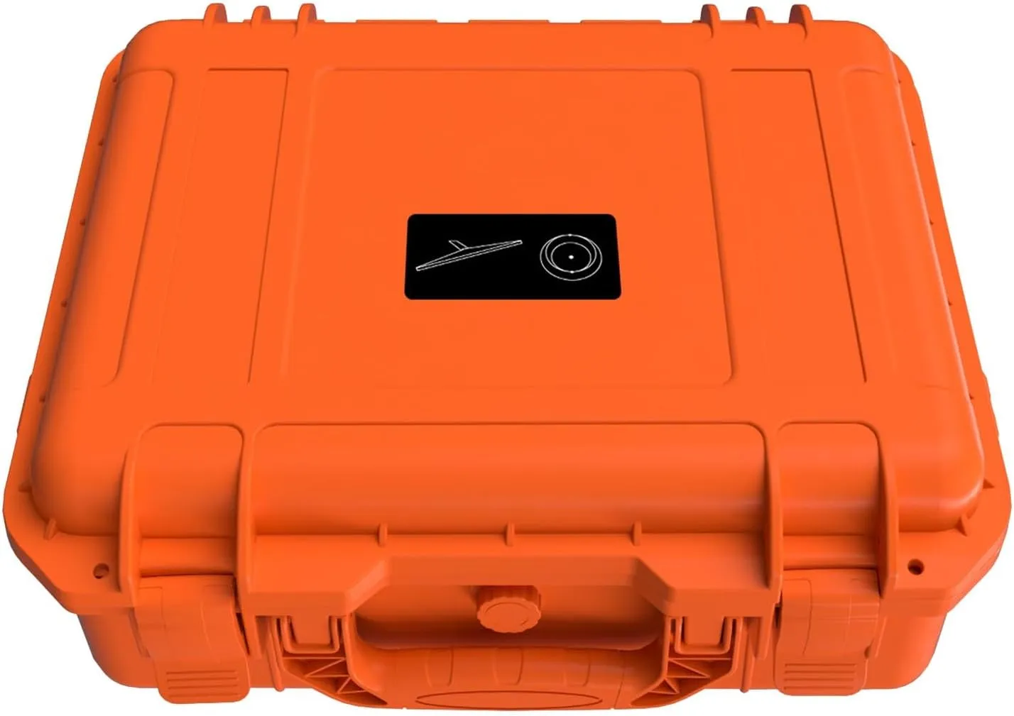 Mini Antenna Storage Case, Orange Hard Case for Mini Antenna, IP67 Water Proof Carrying Box with Lock, Portable and Protective,for Travel