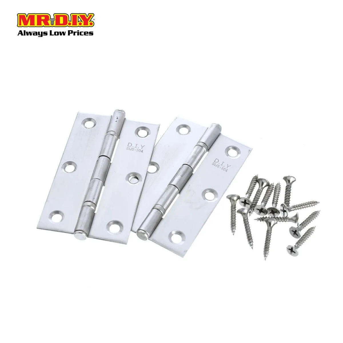 (MR.DIY) Stainless Steel Door Hinges (3.5")