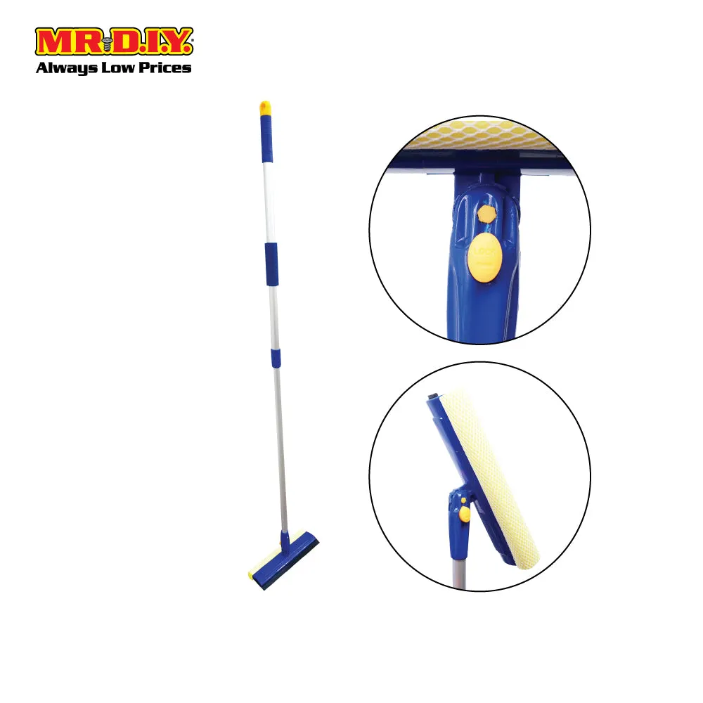 NECO Adjustable Window Squeegee Cleaner Wiper With Sponge