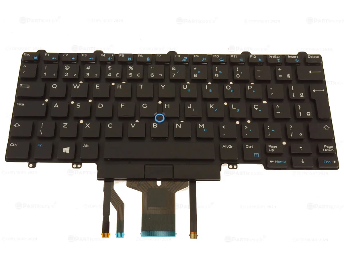 New Brazil Dell OEM Latitude 5490 7490 5495 Laptop Backlit Keyboard Dual Point 8NC1K