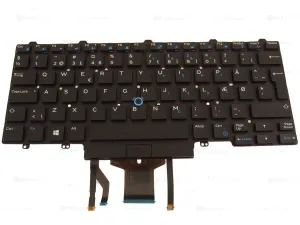 New Danish Dell OEM Latitude 5490 7490 5495 Laptop Backlit Keyboard Dual Point R0W3M