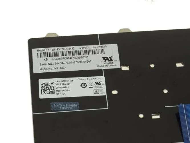 New Dell OEM Latitude 3340 E7450 E5450 Laptop Keyboard - Single Point - 94F68
