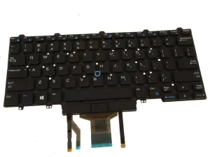 New Dell OEM Latitude 5490 7490 Backlit Laptop Keyboard Dual Point 6NK3R