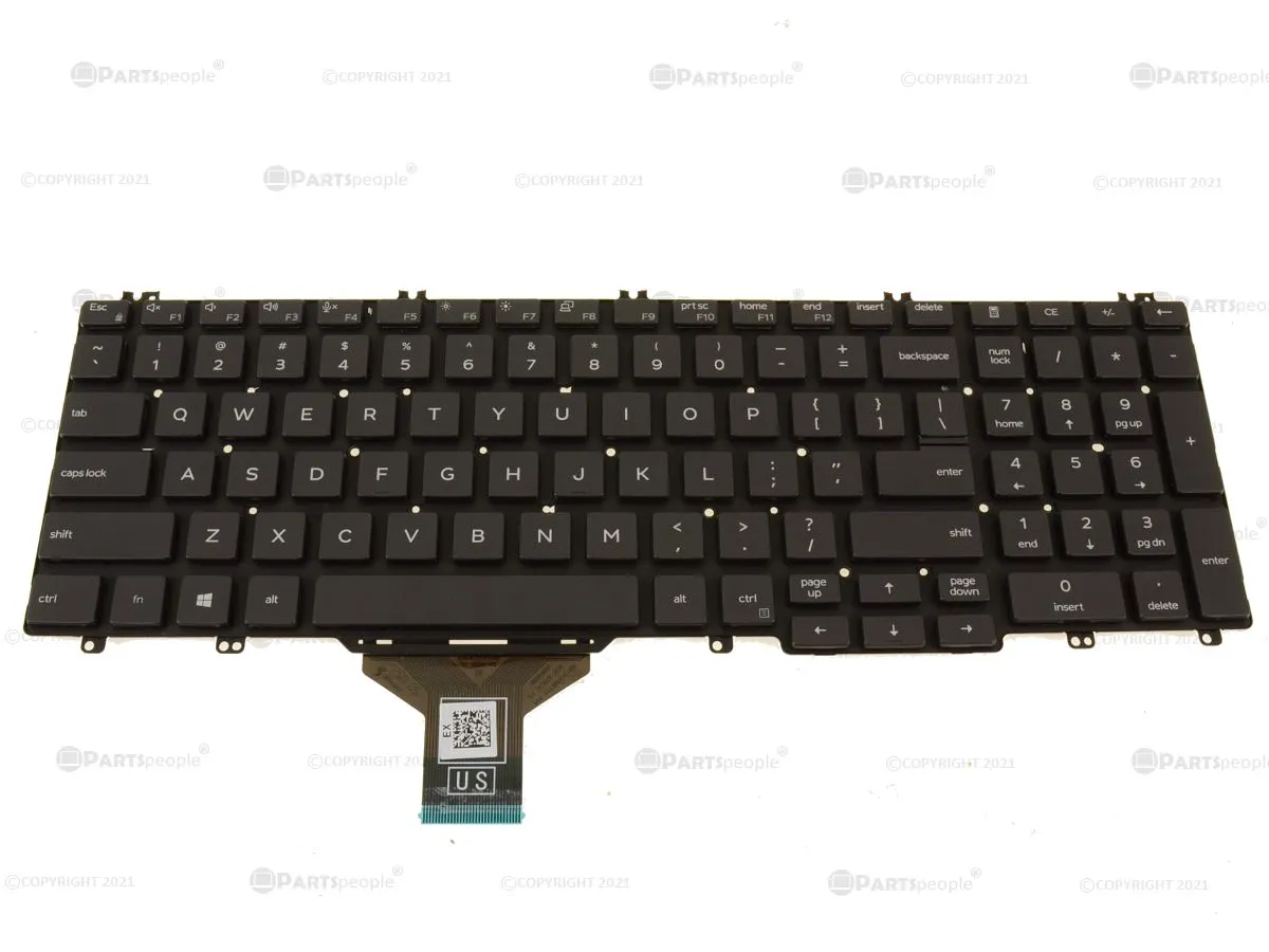 New Dell OEM Latitude 5510 5511 Precision 3550 3551 Laptop Keyboard Single Point No BL RG3RK