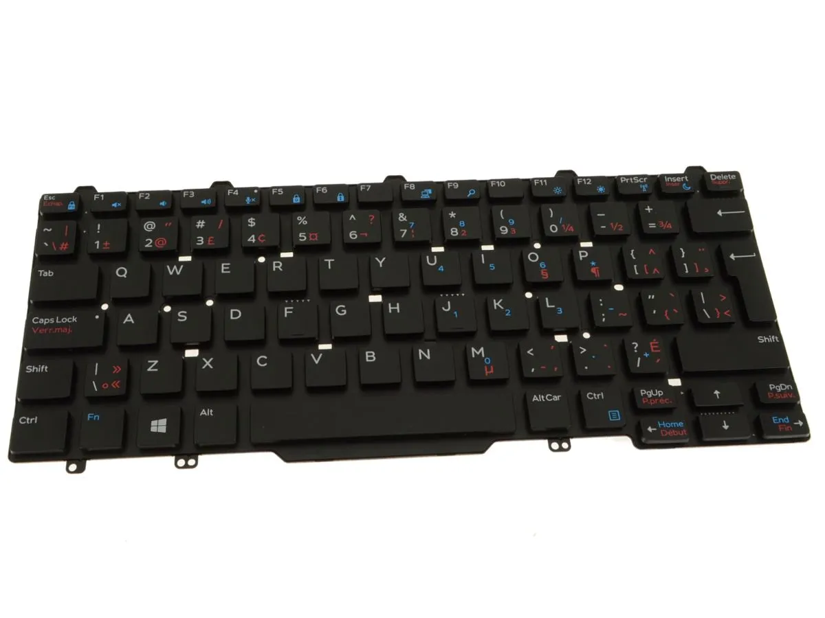 New French English Dell OEM Latitude 3340 E7450 Laptop Keyboard 8XKKJ