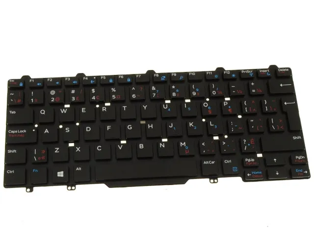 New French English Dell OEM Latitude 3340 Laptop Keyboard GV56C