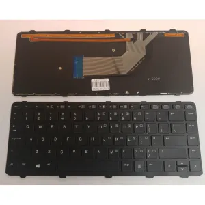 New HP ProBook 430 440 445 G2 English Keyboard With frame Backlit 767470-001