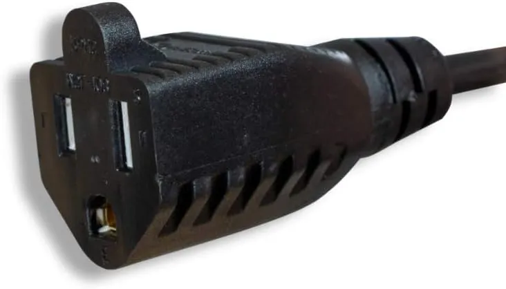 North American Power Cord Extension, NEMA 5-15P to NEMA 5-15R, 10', 16 AWG, 13A, 125V (ZWACPQA3-10)
