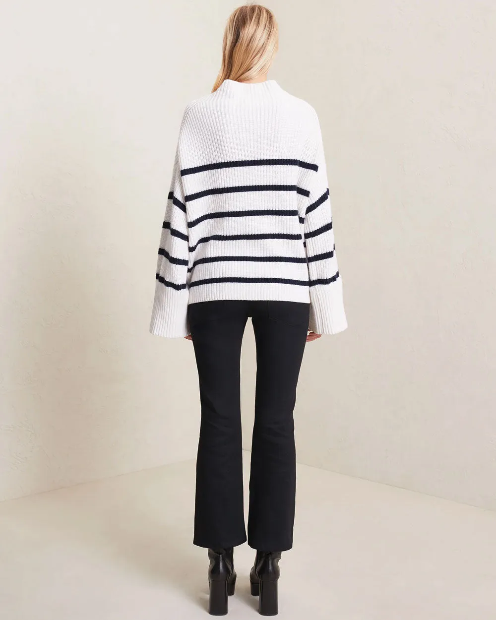 Off White Navy Louise Wool Sweater
