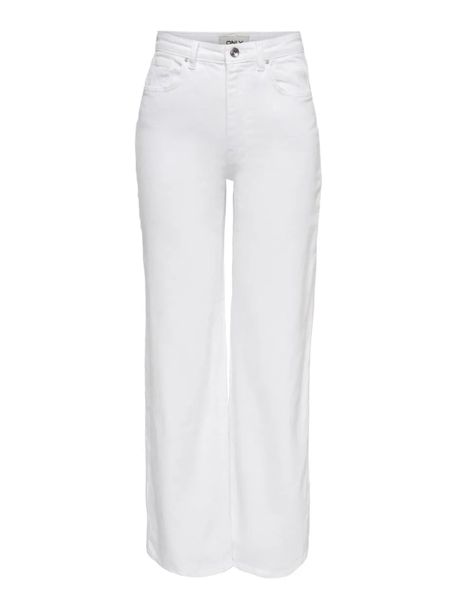 Onljuicy Life Hw Wide Leg Rea365  N - Wit