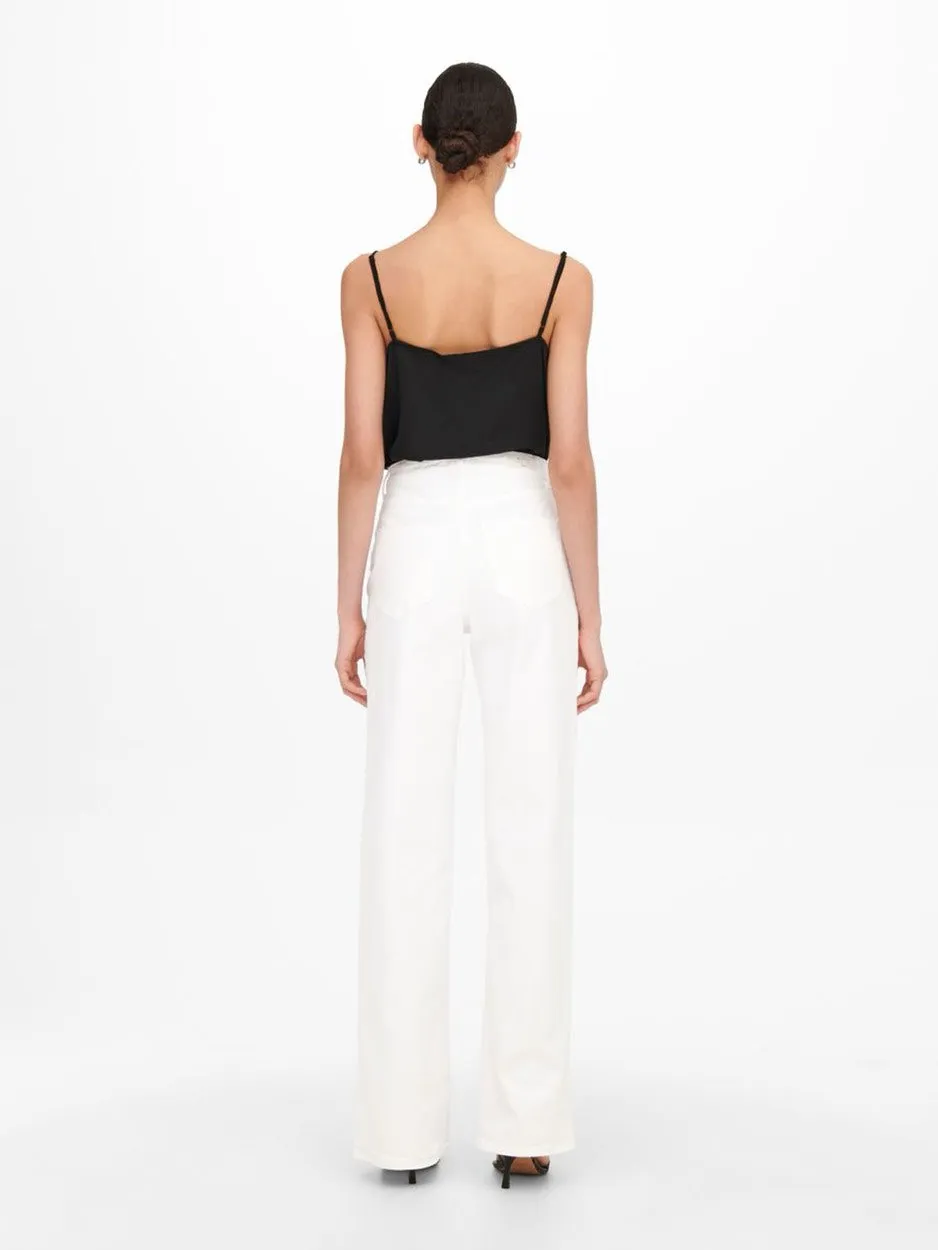 Onljuicy Life Hw Wide Leg Rea365  N - Wit