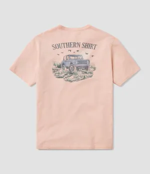 Outer Banks Tee SS - Peach Melba