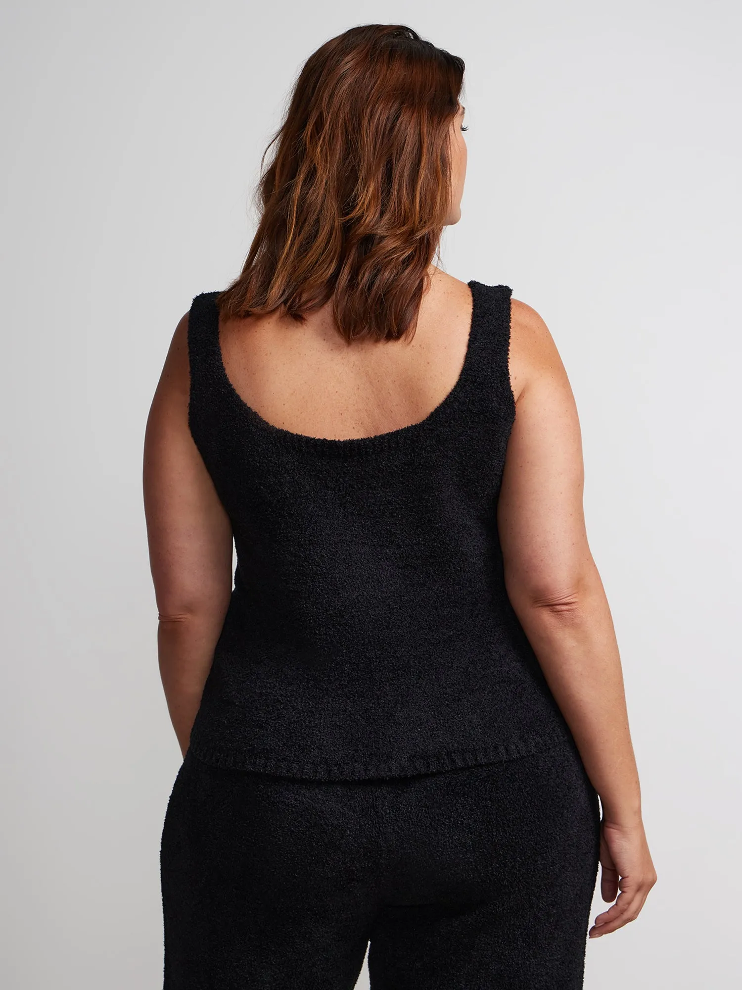 Plus Square Neck Teddy Top