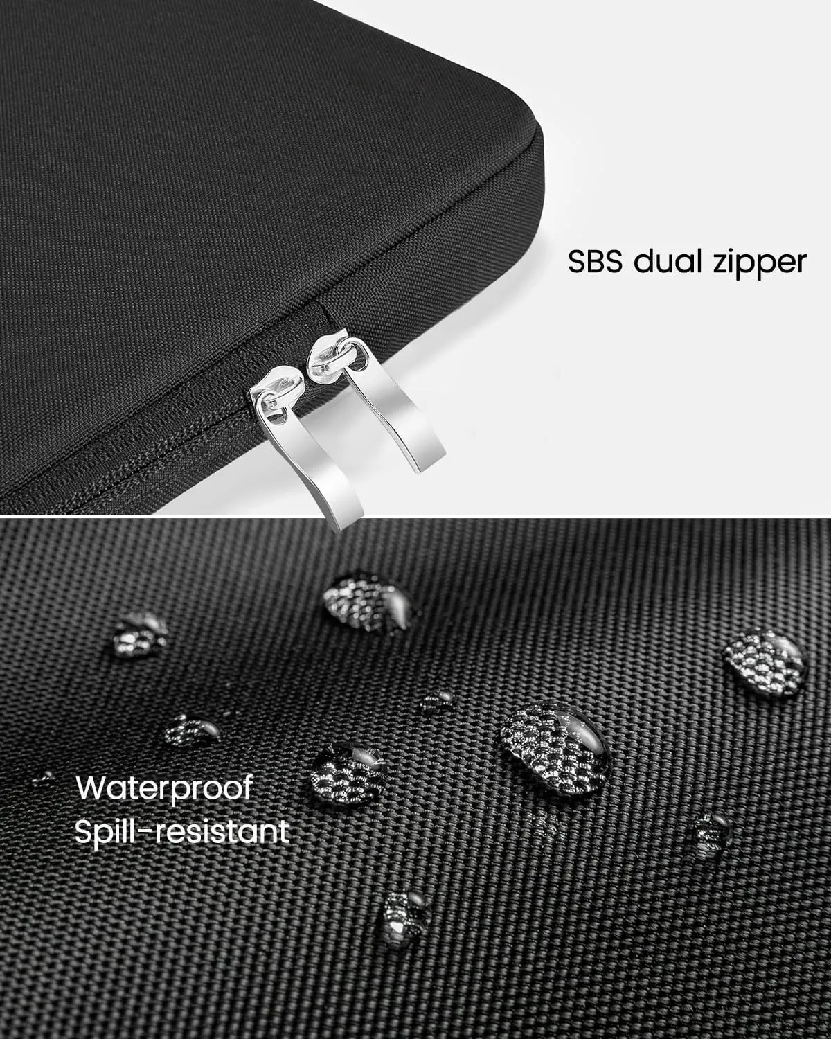 Portable Monitor Case 18'' Protective Carrying Sleeve for Most Portable Monitors,Water Resistant Portable Display Bag with Accessory Pocket