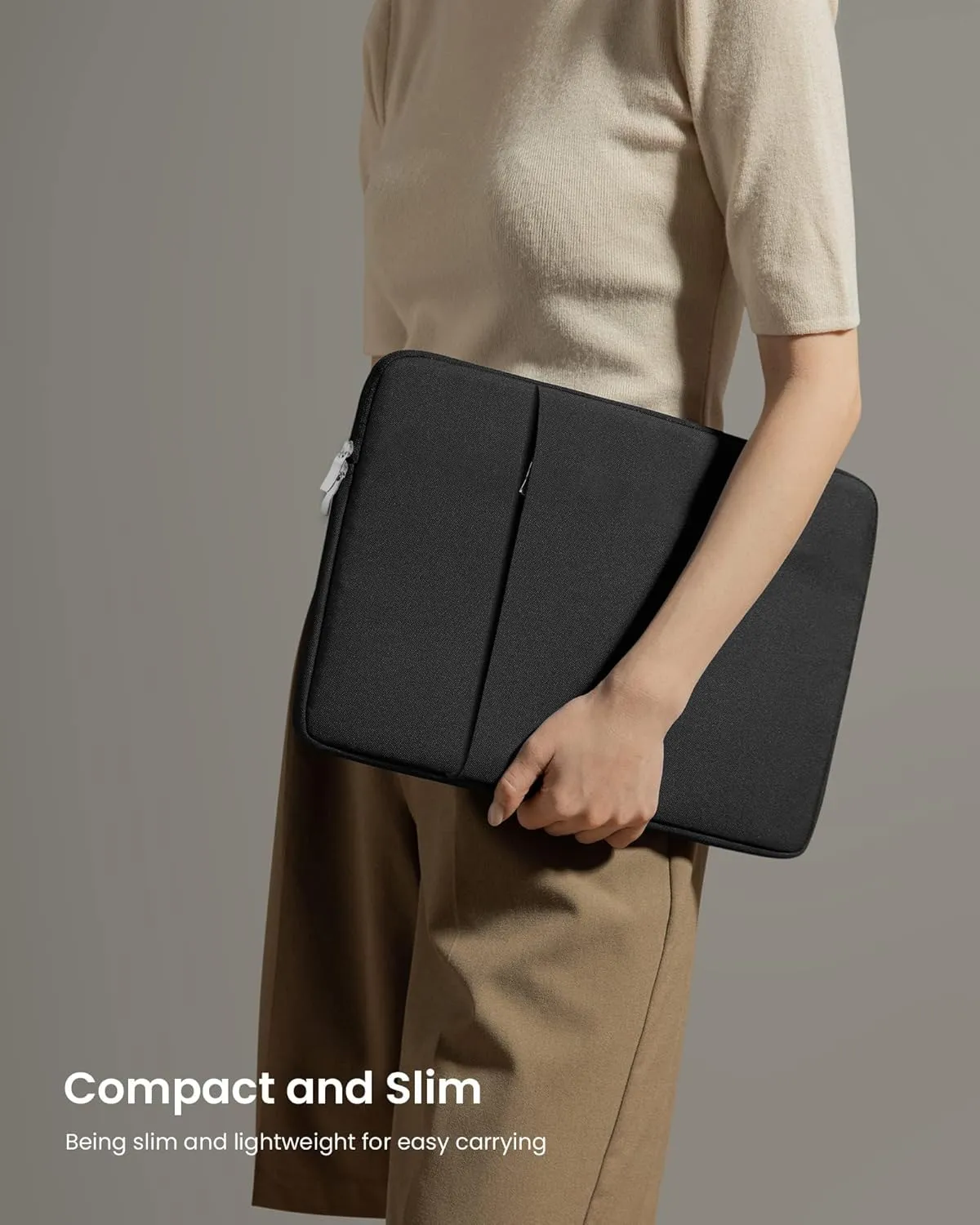 Portable Monitor Case 18'' Protective Carrying Sleeve for Most Portable Monitors,Water Resistant Portable Display Bag with Accessory Pocket