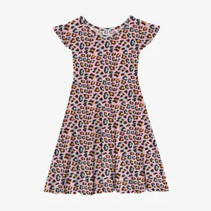 Posh Peanut Roxy Ruffled Capsleeve Basic Twirl Dress