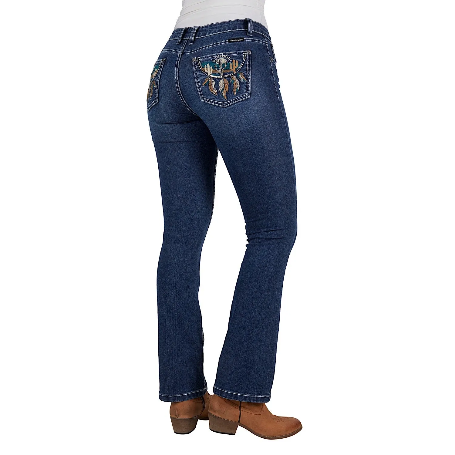 Pure Western Women's Alba Boot Cut Jean 32" Leg Indigo