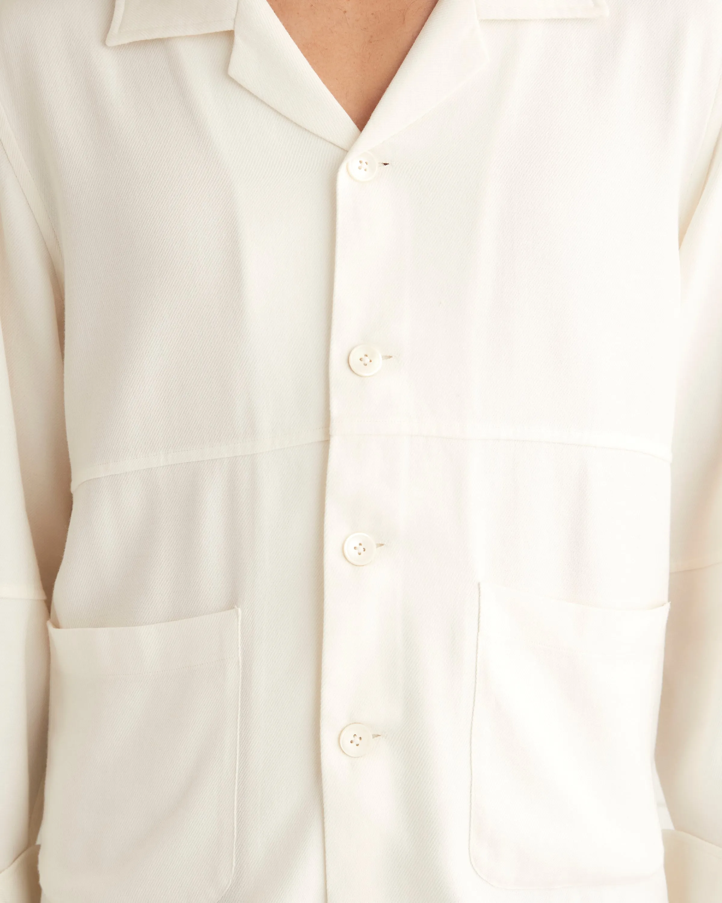 Quartered Shirt - Ivory