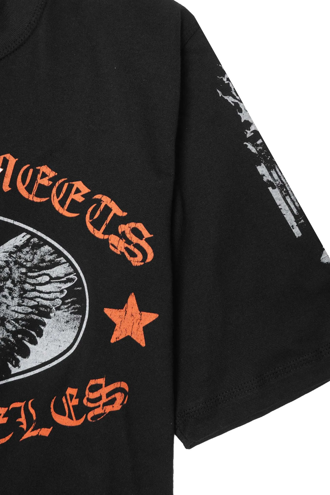 "ARCHANGEL" TEE IN CAVIAR