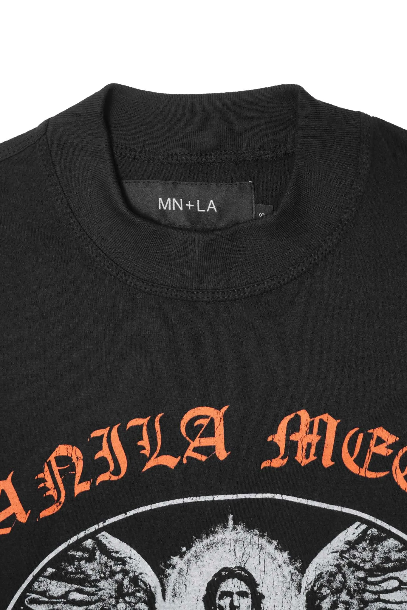 "ARCHANGEL" TEE IN CAVIAR