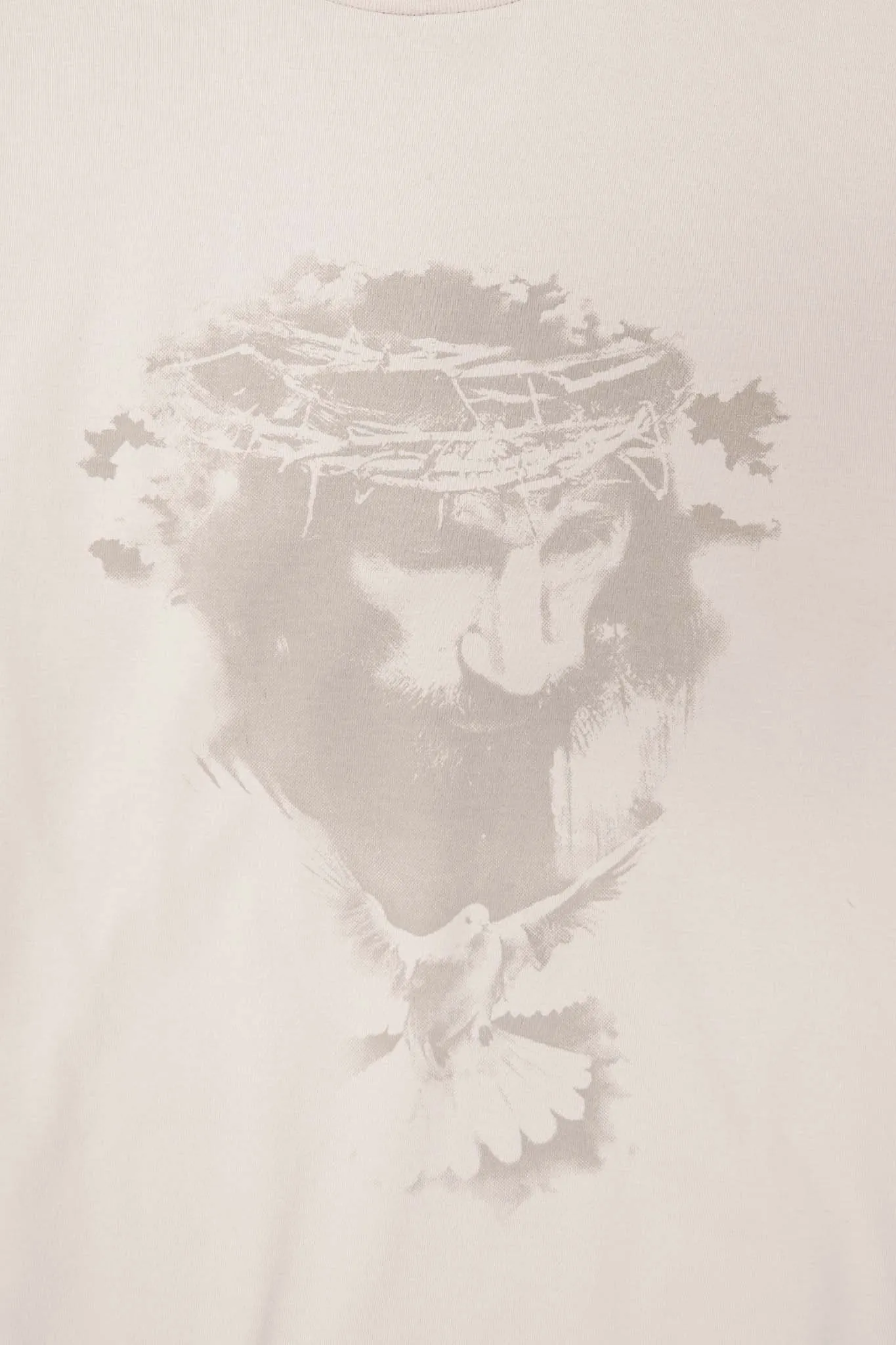 "CROWN OF THORNS" TEE IN OAT