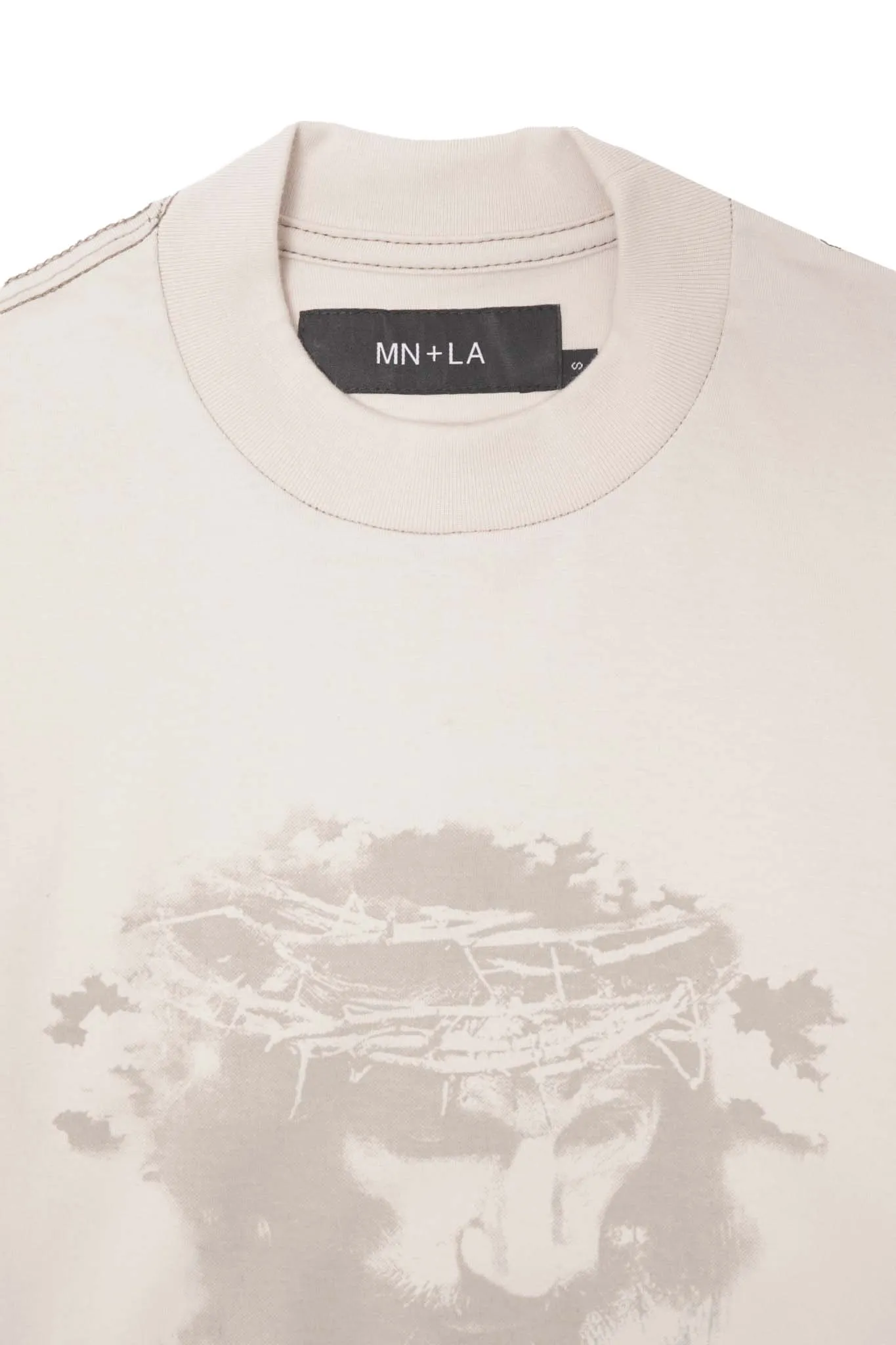 "CROWN OF THORNS" TEE IN OAT