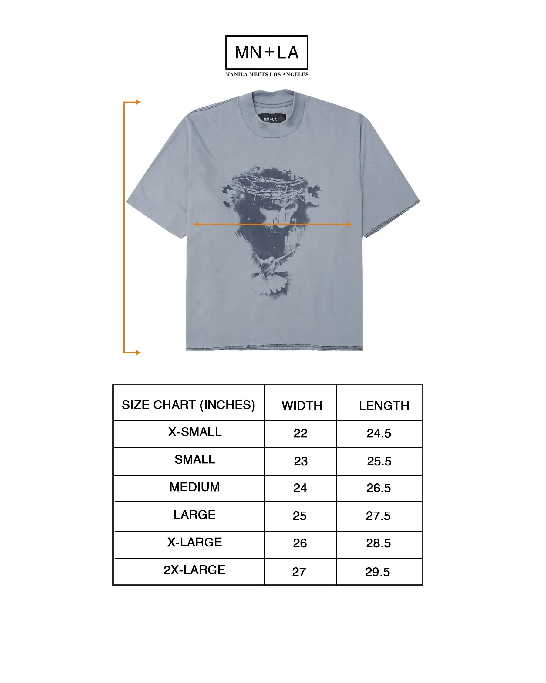 "CROWN OF THORNS" TEE IN OAT