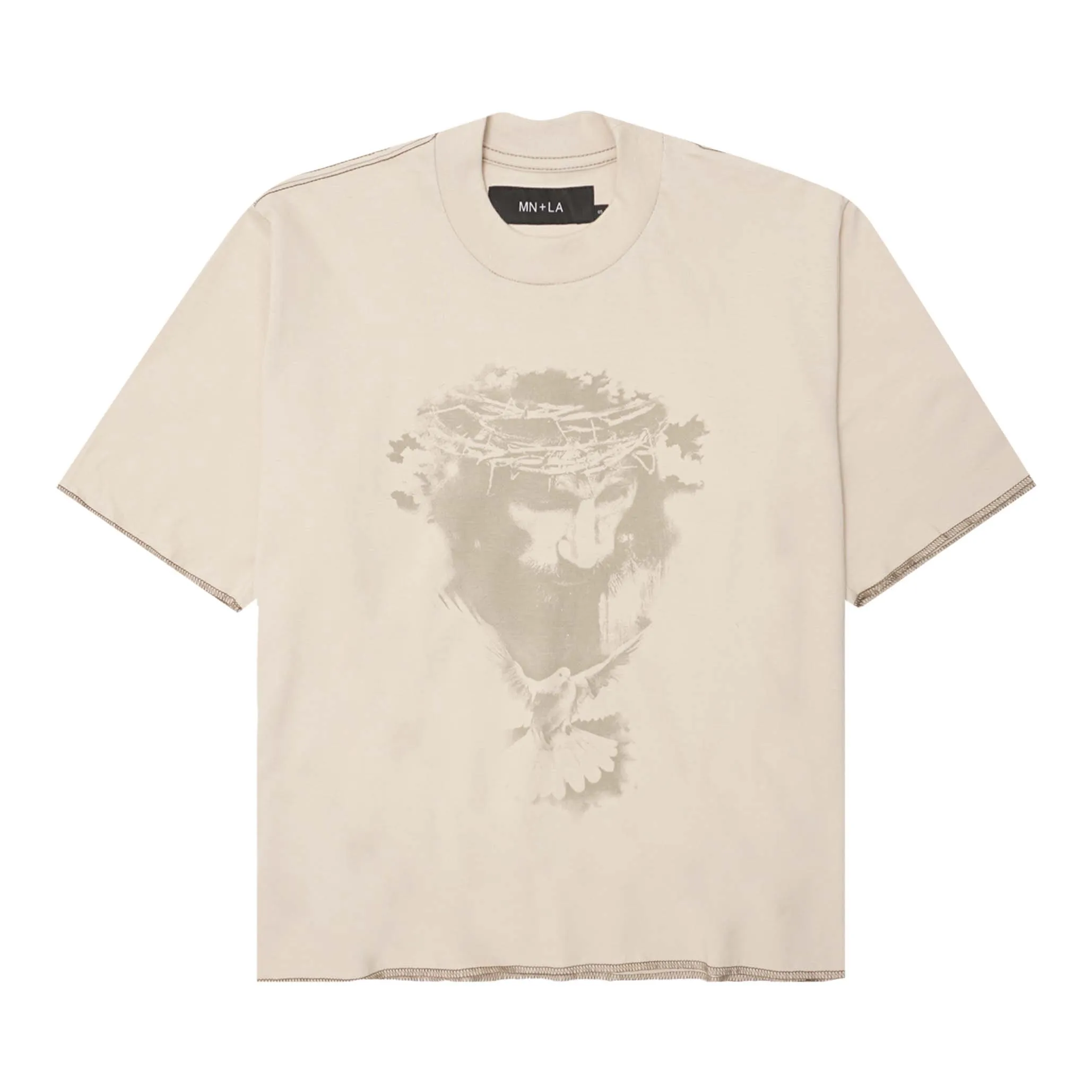 "CROWN OF THORNS" TEE IN OAT