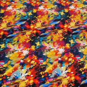 "La Moda" 100% Viscose Digital Print - Colourburst