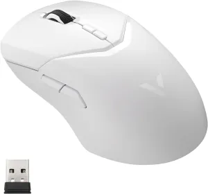 Rapoo VT9Pro Wireless Gaming Mouse - Esports Grade Performance Gaming Mice, PAW 3398 Sensor, 26000 DPI, 1ms Response Time, 68g Lightweight, 10 Programmable Buttons, Long Battery Life, White
