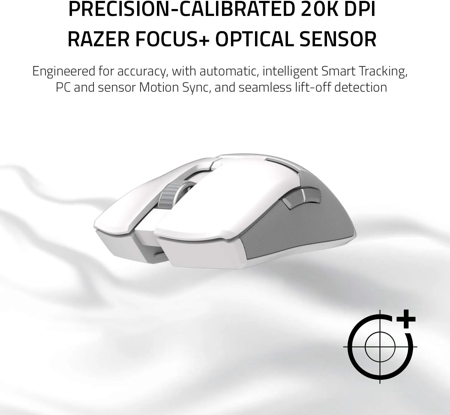 Razer Viper Ultimate Lightweight Wireless Gaming Mouse & RGB Charging Dock: Hyperspeed Wireless Technology - 20K DPI Optical Sensor - 74g Lightweight - 70 Hr Battery - Mercury White