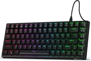 RK ROYAL KLUDGE RK84 Wired RGB 75% Hot Swappable Mechanical Keyboard, 84 Keys Tenkeyless TKL Gaming Keyboard w/Programmable Software, RK Red Switch