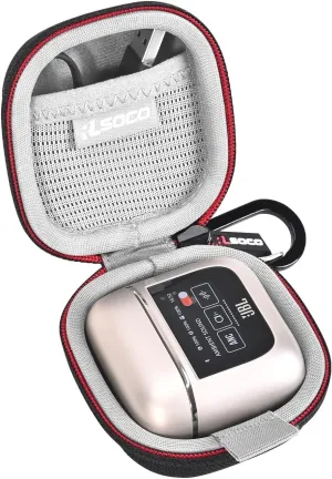 RLSOCO Hard Case for JBL Tour Pro 3/Tour Pro 2 True Wireless Noise Cancelling Earbuds - Black (Case Only)