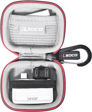 RLSOCO Hard Case for Lexar 1TB/2TB Professional Go Portable SSD (Case Only)