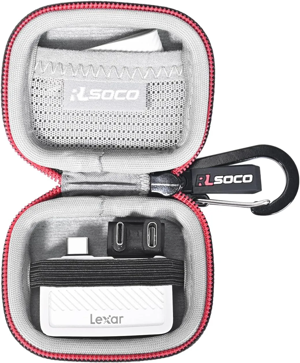 RLSOCO Hard Case for Lexar 1TB/2TB Professional Go Portable SSD (Case Only)