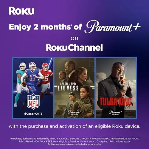 Roku Streaming Stick 4K | Portable Roku Streaming Device 4K/HDR/Dolby Vision, Roku Voice Remote, Free & Live TV
