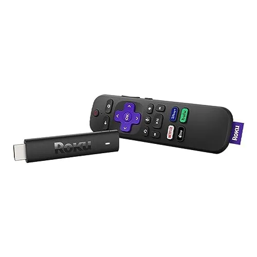 Roku Streaming Stick 4K | Portable Roku Streaming Device 4K/HDR/Dolby Vision, Roku Voice Remote, Free & Live TV