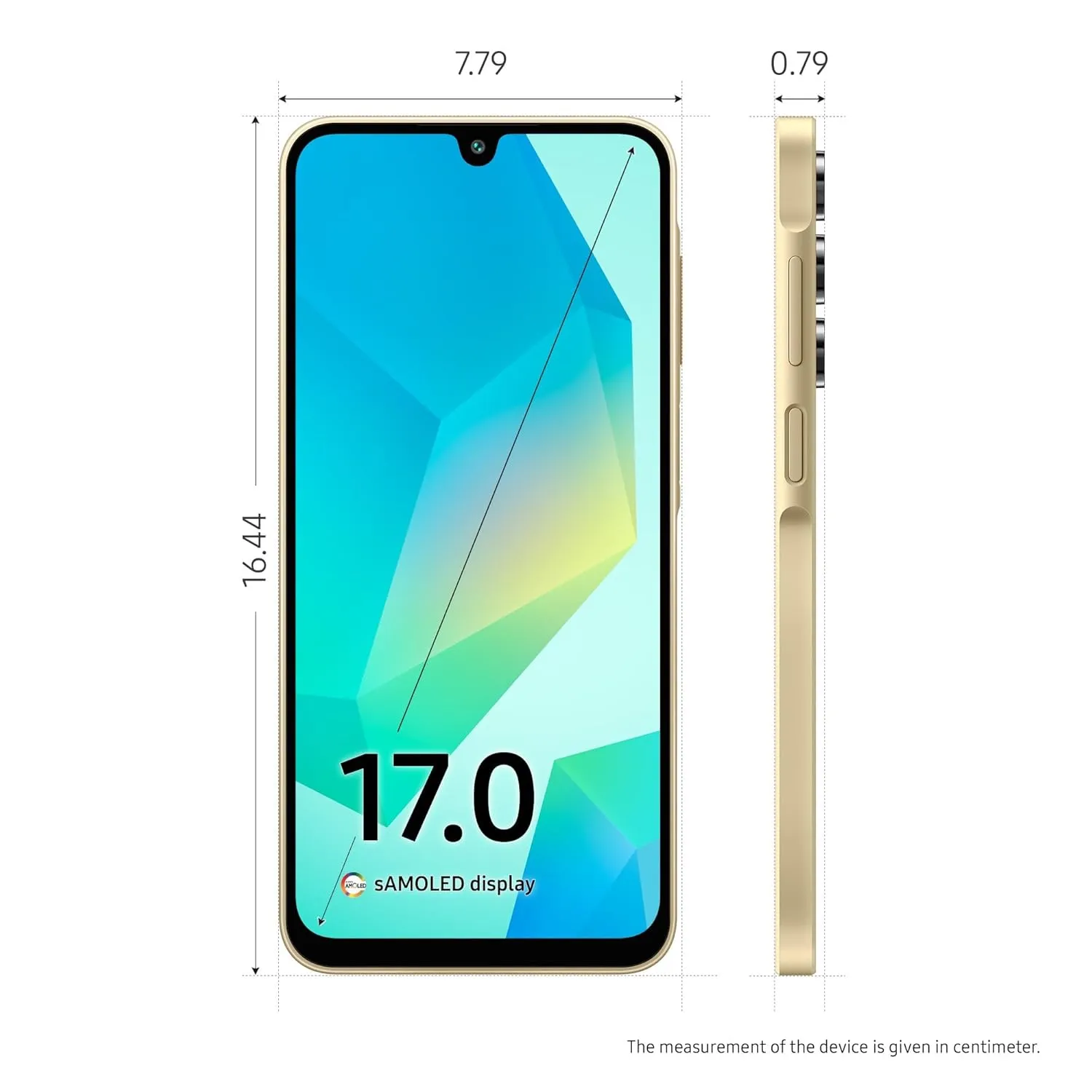 Samsung Galaxy A16 5G (Gold, 6GB RAM, 128GB Storage) | Super AMOLED | 50MP Triple Camera with Ultra Wide Lens | 6 OS & 6 Years Security Updates | IP54 | Tap & Pay | 5000mAh