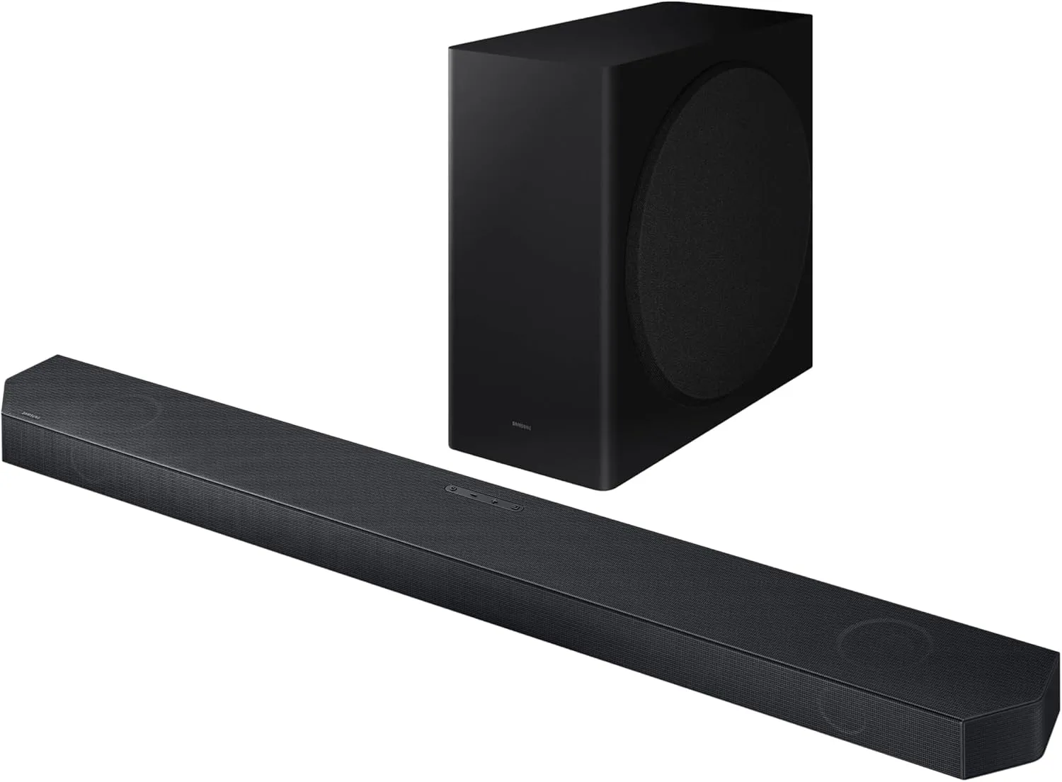 Samsung QS730D 3.1.2ch Soundbar w/Wireless Dolby Atmos Audio, Q-Symphony, SpaceFit Sound Pro, Adaptive Sound, Game Mode Pro, Black (Renewed)
