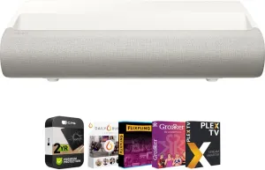 Samsung SP-LPU9DSAXXZA 130" LPU9D 2500 Lumen Premiere Ultra Short Throw 4K Smart TV Laser Projector Bundle with 26 Month CPS Enhanced Protection Pack and Premiere Movie Streaming Package
