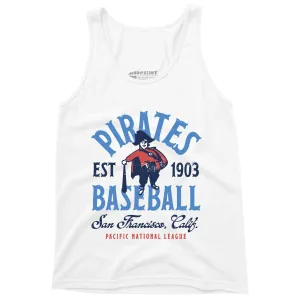 San Francisco Pirates - California - Vintage Defunct Baseball Teams - Unisex Tank Top