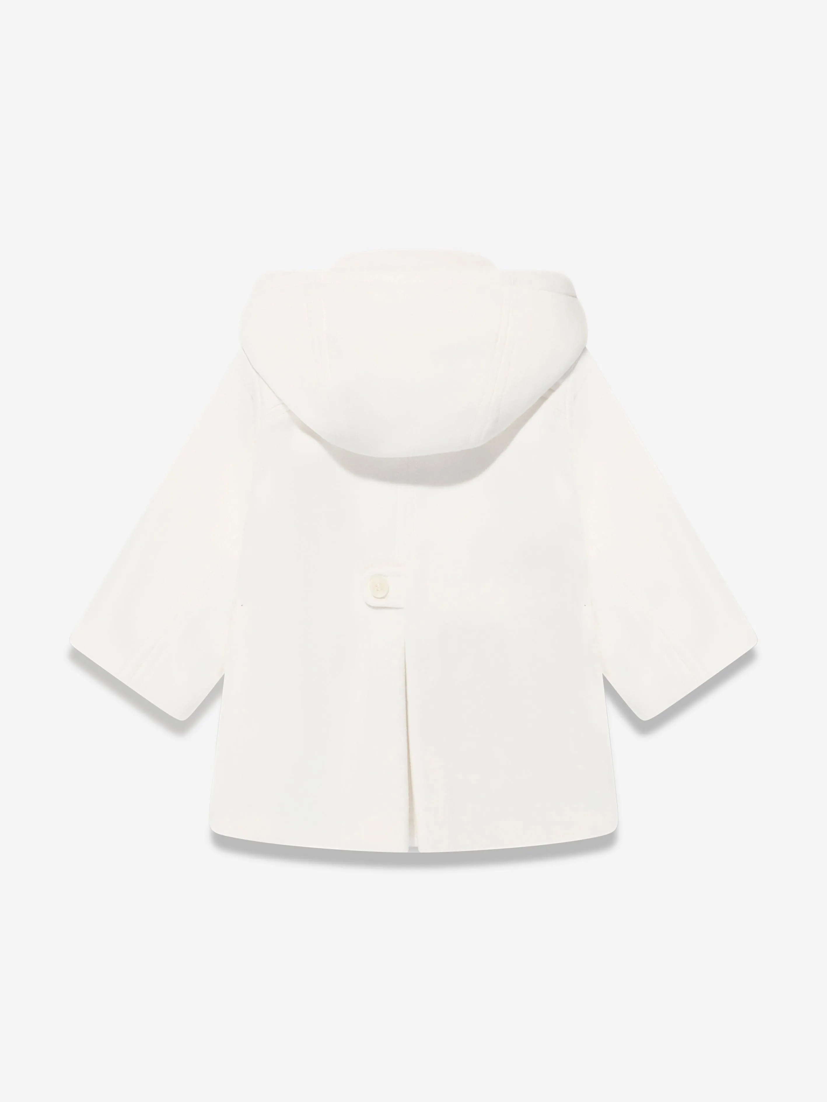 Sarah Louise Boys Hooded Coat in Ivory