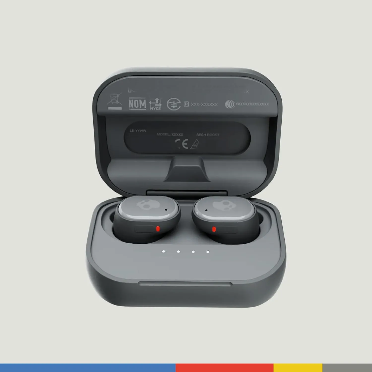 Skullcandy Grind In-Ear Wireless Earbuds, 40 Hr Battery, Skull-iQ, Alexa Enabled, Microphone, Works with iPhone Android and Bluetooth Devices - Chill Grey, S2GTW-P744